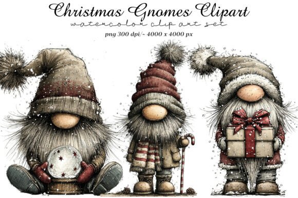 Christmas Gnomes Clipart: Your Toolkit for Festive Designs