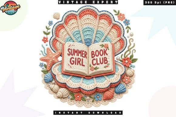 Cozy Summer Reading: The Book Lover's PNG Design