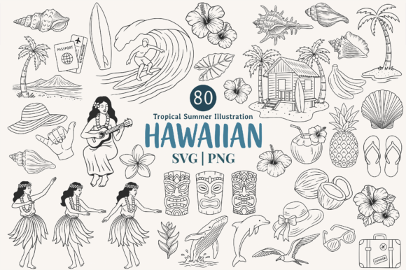 Island Vibes: Using the Hawaiian Tropical Summer Holiday Bundle