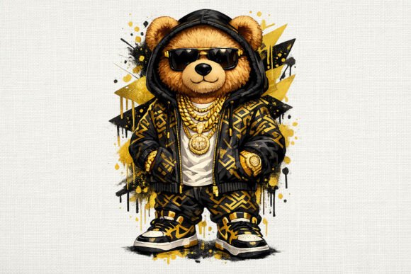 Luxury Teddy Bear Streetwear PNG: Elevate Your Streetwear Aesthetic