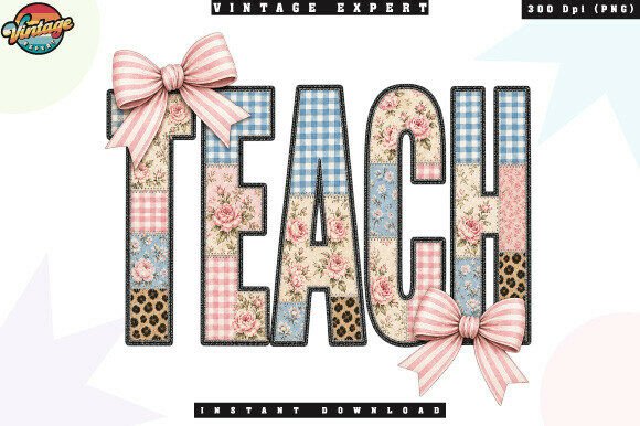Vintage Coquette Teach Patchwork PNG: A Designer's Guide