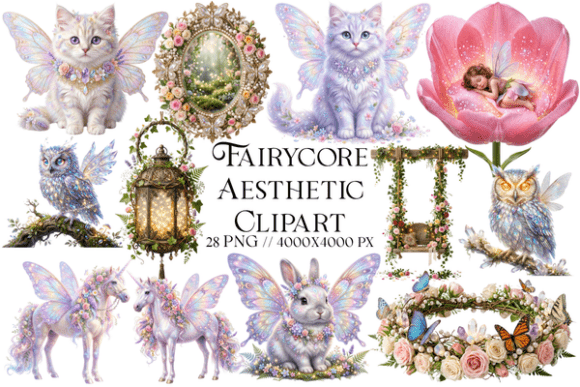 Whimsical Magic: Applying Fairycore Aesthetic Clipart in Modern Design